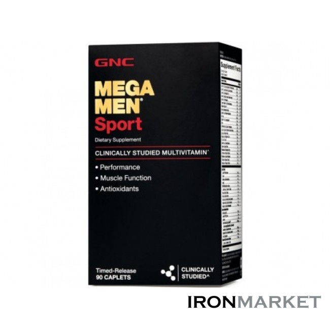 Витамины Mega Men Sport GNC (90 таблеток)