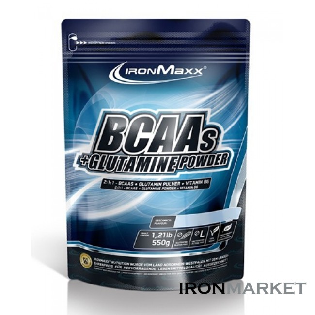 BCAAs + Glutamine Powder 550 грамм IronMaxx