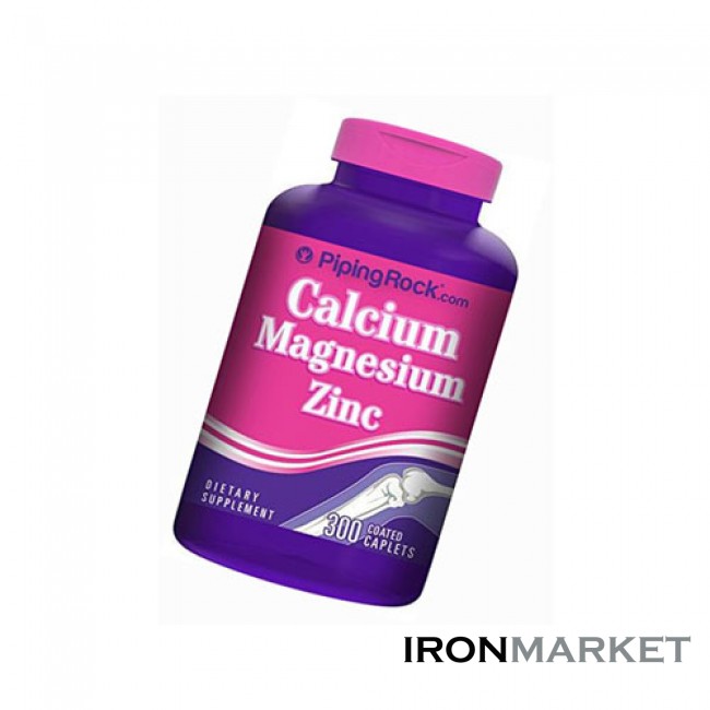 Calcium Magnesium Zinc 300 Caplets Piping Rock