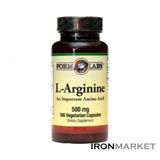 L-Arginine 100 капсул Form Labs