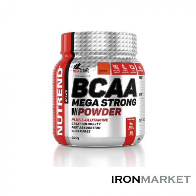 BCAA Mega Strong Powder 300 грамм Nutrend