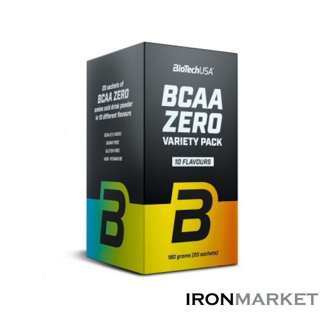 BCAA ZERO Variety Pack BioTech USA (20шт по 9г)