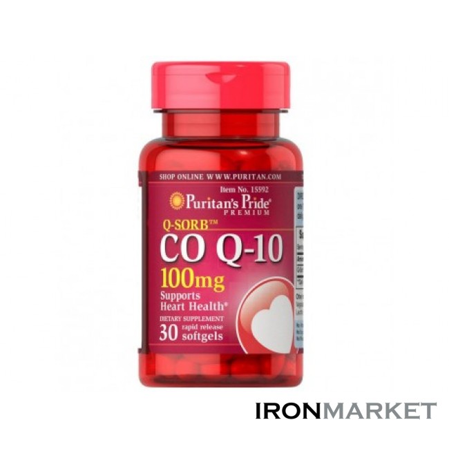 Q-SORB Co Q-10 100 мг Puritan Pride (30 капсул)