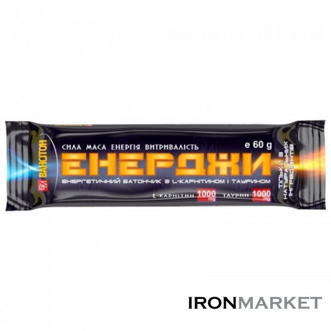 Батончик углеводный Энерджи 60 грамм 12 шт Ванситон