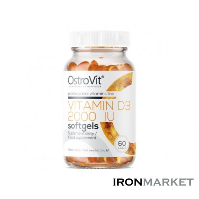 Vitamin D3 2000 IU OstroVit (60 капсул)