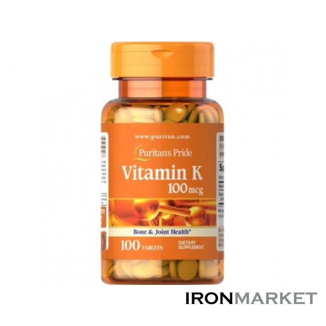 Vitamin K 100 мкг Puritans Pride (100 таблеток)