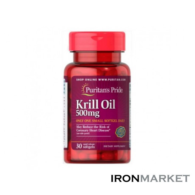 Red Krill Oil 500 мг Puritan Pride (30 капсул)