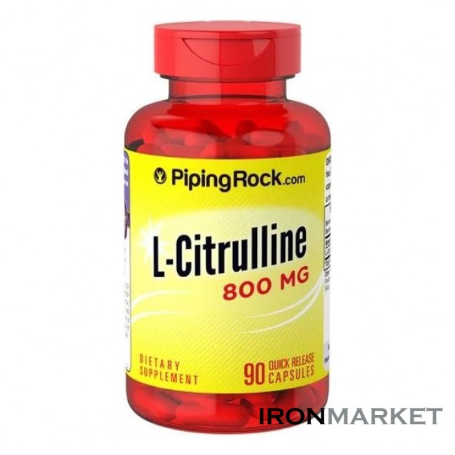 L-Citrulline 800 мг 90 капсул Piping Rock