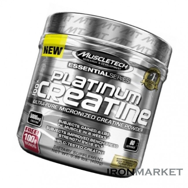 Muscletech Platinum 100% Creatine 400 грамм
