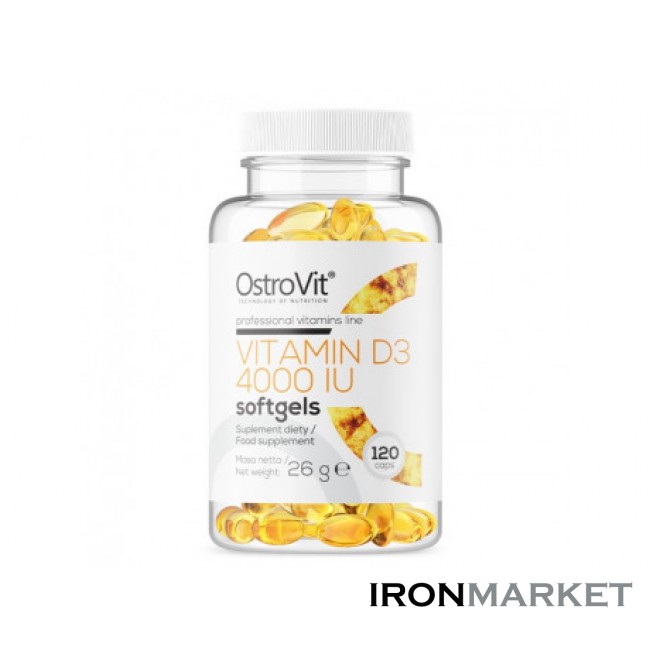 Vitamin D3 4000 IU Ostrovit (120 капсул)