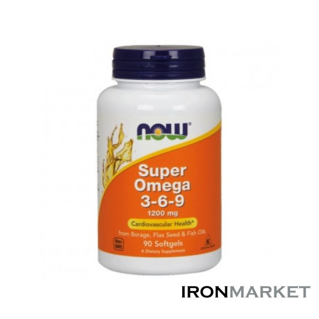 Super Omega 3-6-9 Now Foods (90 капсул)