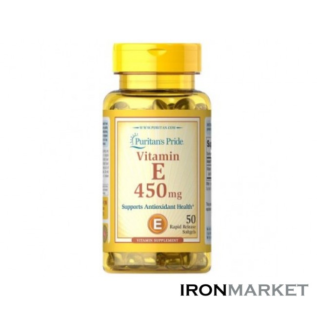 Vitamin E 450мг Puritan's Pride (50 капсул)