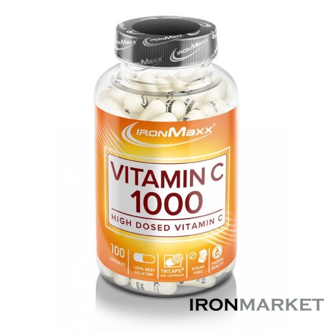 Vitamin C 1000 100 капсул IronMaxx