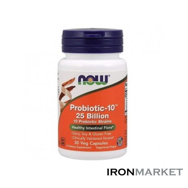 Probiotic-10 25 Billion Now Foods (30 капсул)