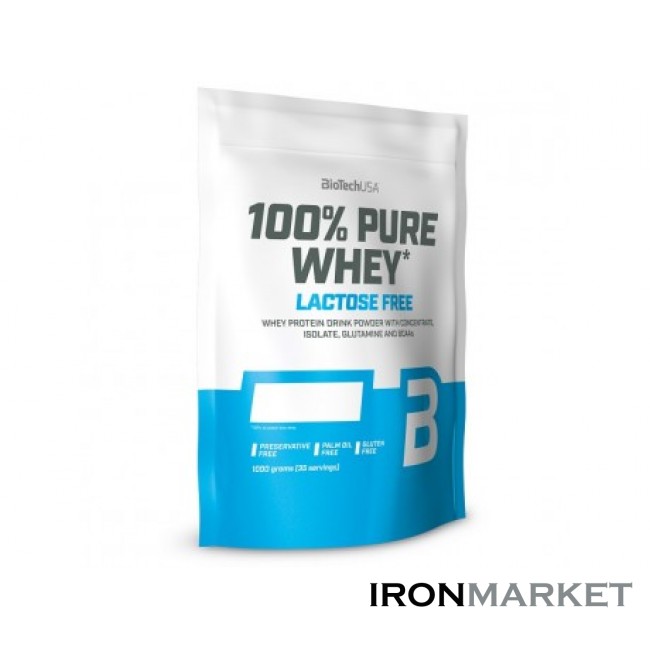 100% PURE WHEY LACTOSE FREE BioTech USA 1кг