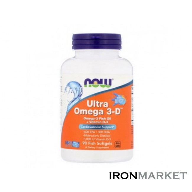 Ultra Omega 3D NOW Foods (90 капсул)