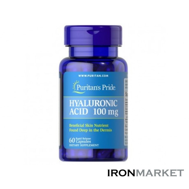 Hyaluronic Acid 100 мг Puritan's Pride (60 капсул)