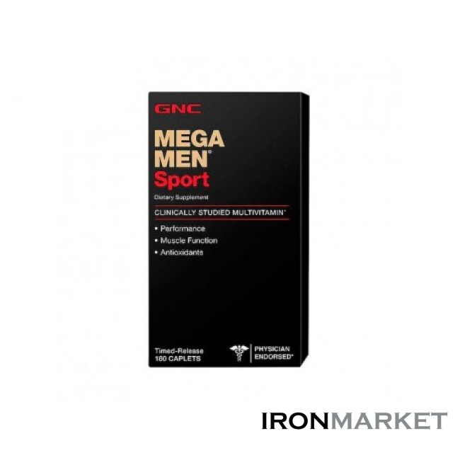 Витамины Mega Men Sport GNC (180 таблеток)
