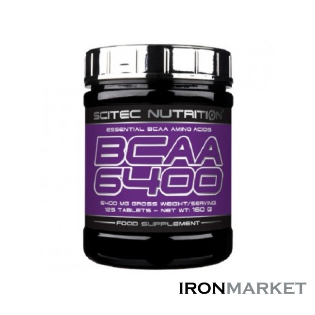 BCAA 6400 SCITEC NUTRITION (125 таблеток)