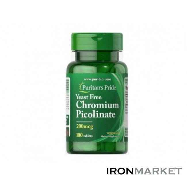 Chromium Picolinate 200 мкг Yeast Free (100 таблеток)