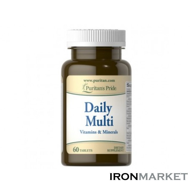 Витамины Daily Multivitamin Puritan Pride (60 таблеток)