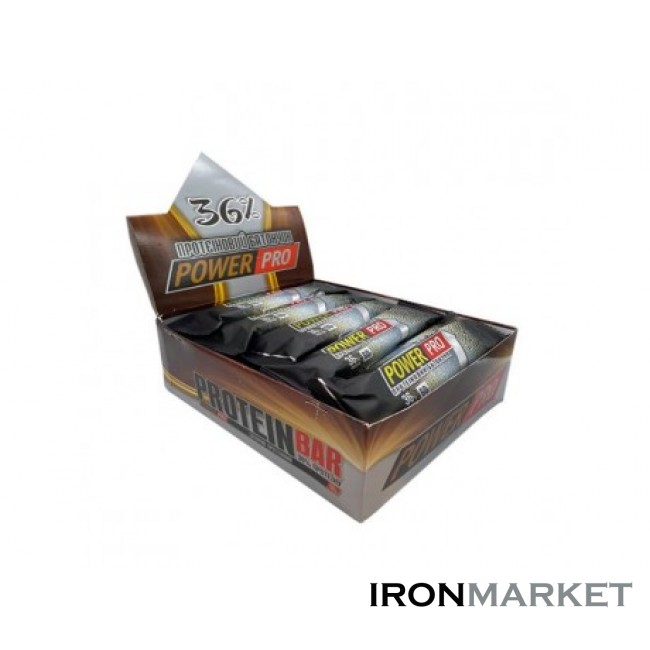 Батончики 36% Power Pro БРЮТ 60 грамм (20 шт)