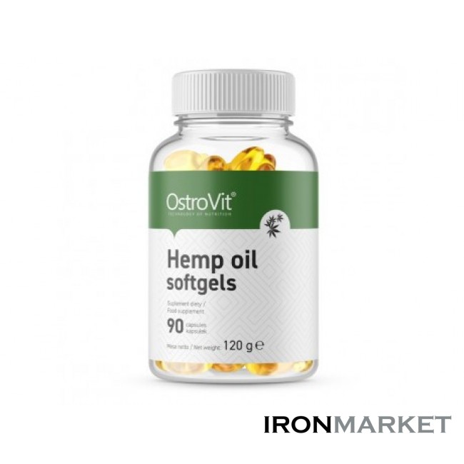 Конопляное масло Hemp Oil Ostrovit (90 капсул)