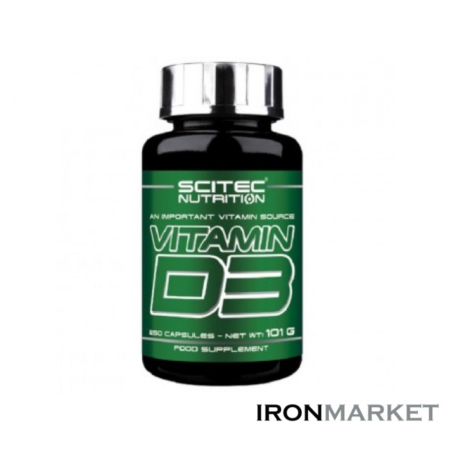 Витамин D3 Scitec Nutrition (250 капсул)