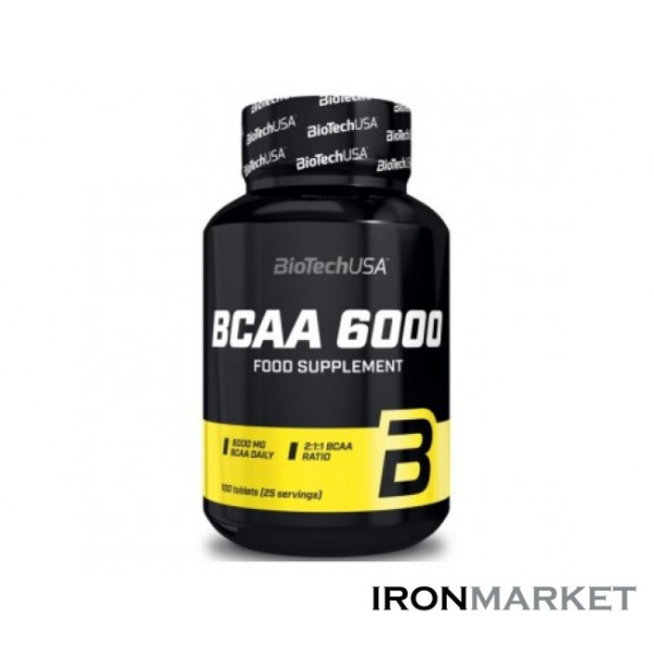 BCAA 6000 BioTech USA (100 таблеток)