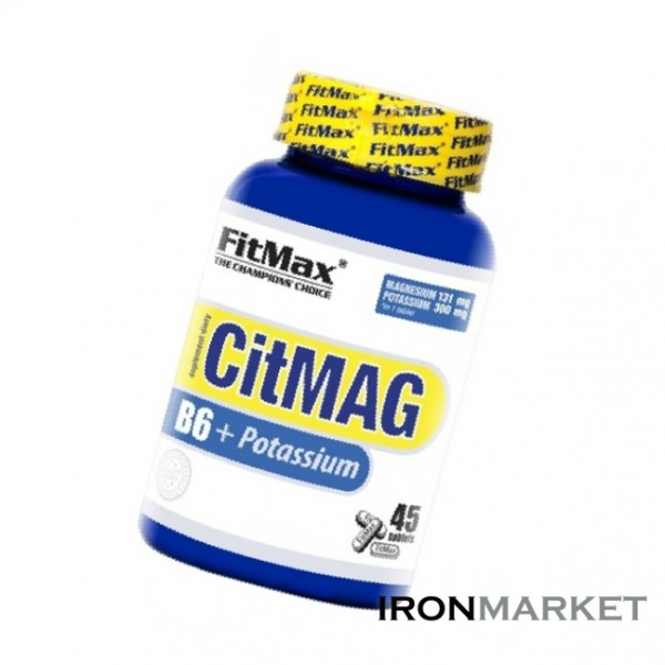 FitMax CitMag B6+ Potassium 45 таблеток
