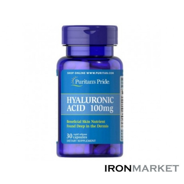 Hyaluronic Acid 100 мг Puritan's Pride (30 капсул)