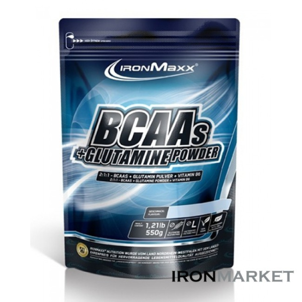 BCAAs + Glutamine Powder 550 грамм IronMaxx