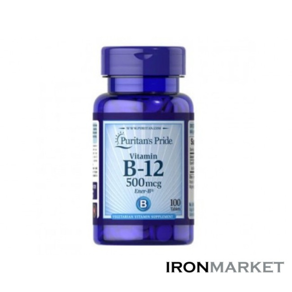 Vitamin B12 500 мг Puritan's Pride (100 таблеток)