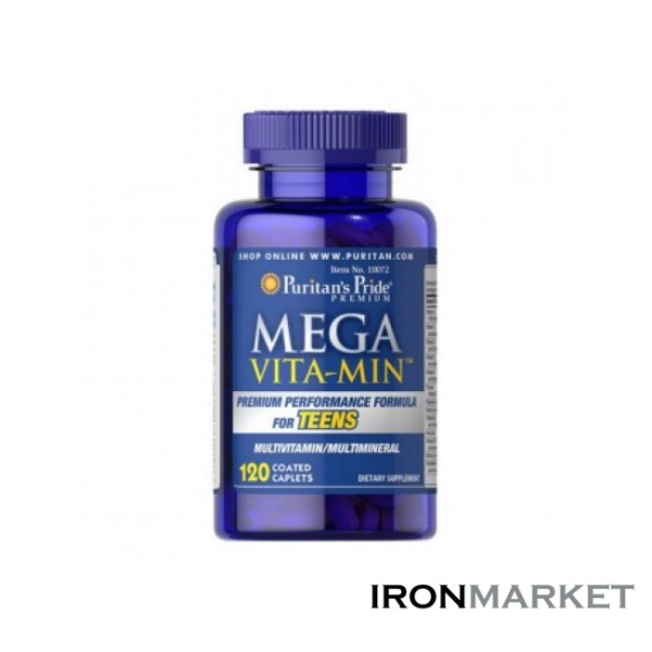 Витамины для подростков Mega Vita Min for Teens (120 таблеток)