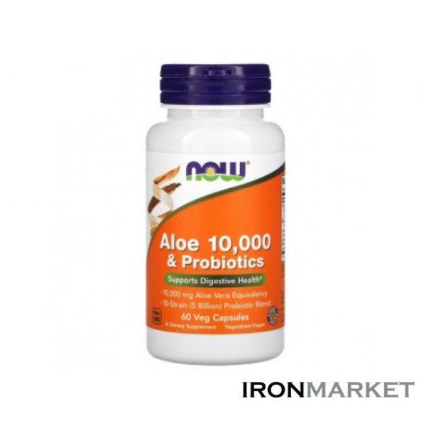 Aloe 10000 Probiotics Now Foods (60 капсул)