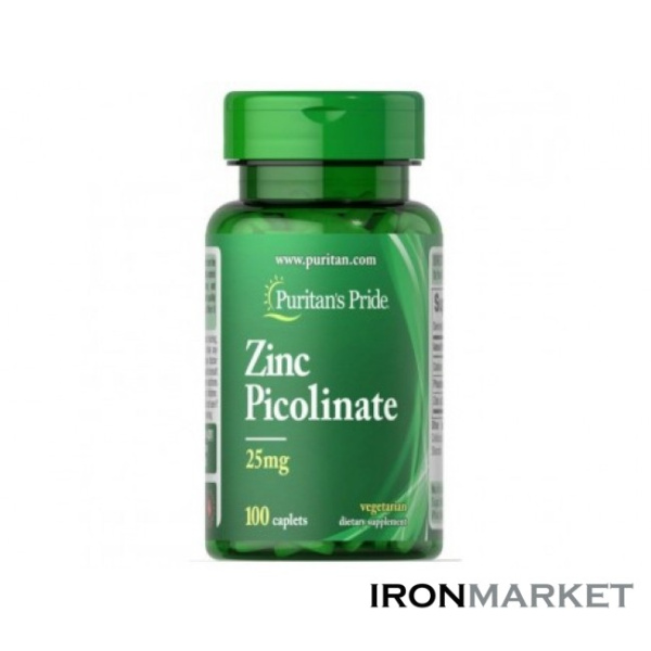 Zinc Picolinate 25мг Puritan's Pride (100 таблеток)