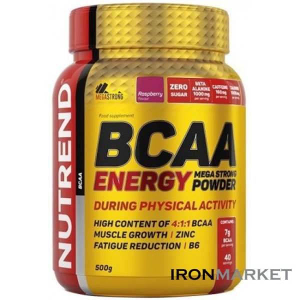 BCAA Energy Mega Strong Powder 500 грамм Nutrend