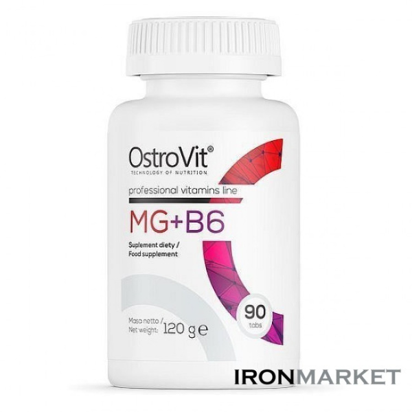 MG + B6 (МАГНИЙ и ВИТАМИН В6) Ostrovit (90 таблеток)