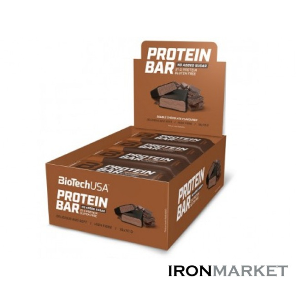 УПАКОВКА БАТОНЧИКОВ Protein Bar BIOTECH USA (16 шт по 70гр)