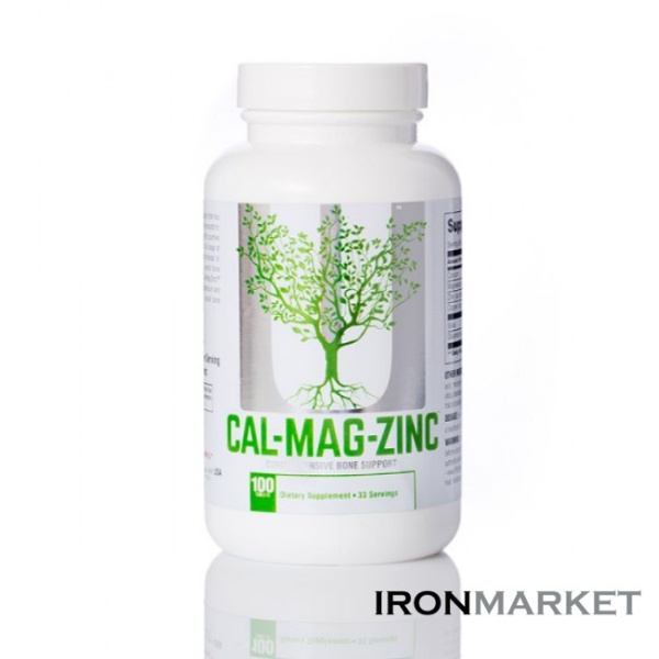 Universal Nutrition Calcium Zinc Magnesium 100 табл
