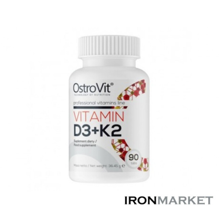 Витамины D3+K2 OSTROVIT (90 таблеток)