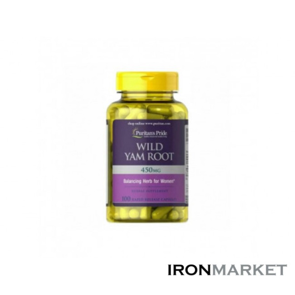Wild Yam Root 450мг Puritan's Pride (100 капсул)