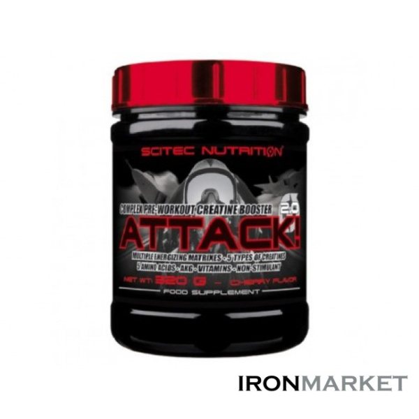Комплекс Attack 2.0 SCITEC NUTRITION (320 грамм)