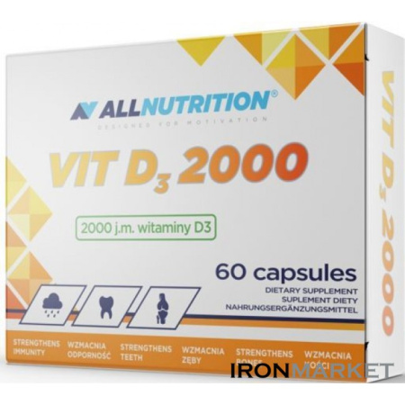 AllNutrition Vit D3 2000 60 капсул