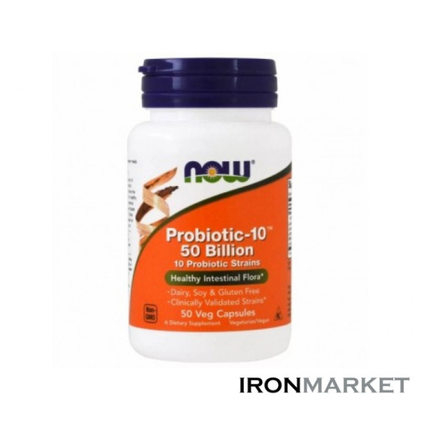 Probiotic-10 50 Billion Now Foods (50 капсул)