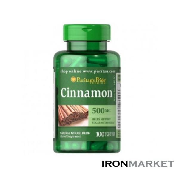 Cinnamon 500мг Puritan's Pride (100 капсул)