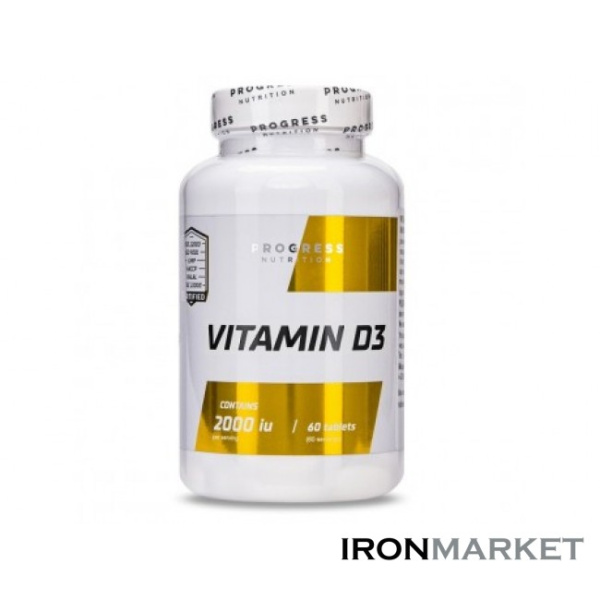 Vitamin D3 (2000 IU) Progress Nutrition (60 таблеток)