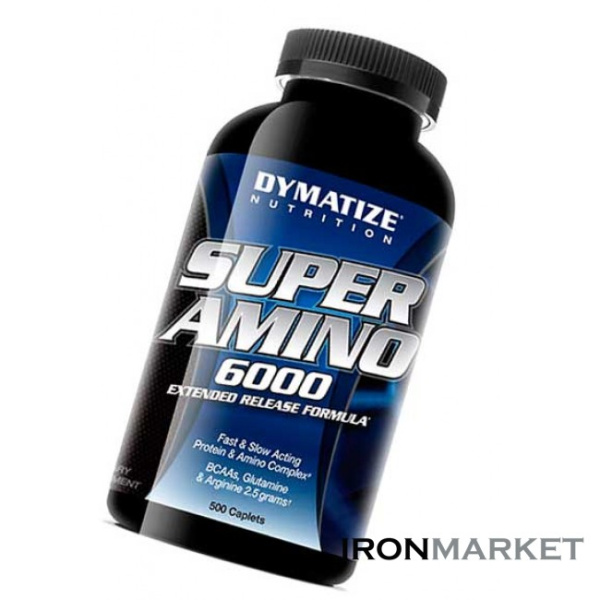 Super Amino 6000 Dymatize Nutrition 500 таблеток