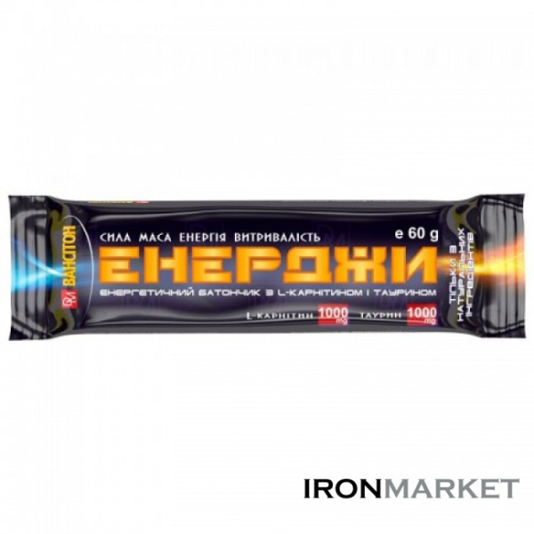 Батончик углеводный Энерджи 60 грамм 12 шт Ванситон