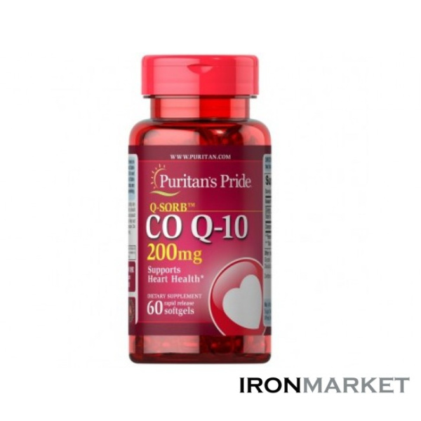 Q-Sorb Co Q-10 200 мг Puritan's Pride (60 капсул)